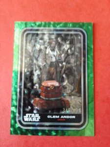Topps Star Wars Flagship 2023 Green Foil Insert Clem Andor numérotée 248/499 - Picture 1 of 2
