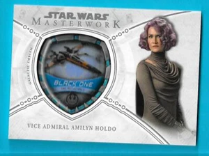 Star Wars 2018 Masterwork Vehicle Emblem Patch card MP-TRH Holdo 008/175 - Picture 1 of 2