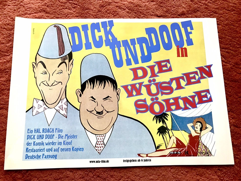 Dick und Doof - Die Wüstenfüchse Kinoplakat Poster 42x60cm, Laurel und Hardy - Bild 1 von 1