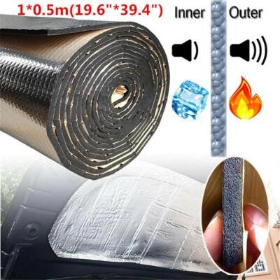 Amortiguador de sonido para automóvil aislamiento a prueba de ruido rollo de 1x0,5 M 10 mm celda cerrada espuma  Foto 1 de 4