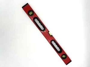 24" Inch ALUMINUM  HEAVY DUTY RED I BEAM LEVEL 3 VIAL NEW TOOL - Picture 1 of 3
