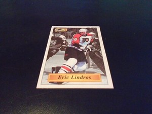 1995-96 Bashan Imperial Super Sticker Hockey # 90 ERIC LINDROS PHILADELPHIA 