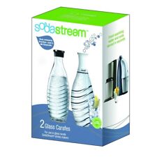 SodaStream Glaskaraffe Duopack für Penguin und Crystal Trinkwassersprudler 600ml