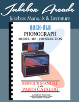 NEW Rock Ola 424 Princess Royal Service /& Parts Manual Color Cycle of Operation