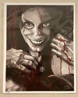 Artiste photo dédicacé 8x10 Evil Dead Rise Fan Art Charles Ganya 137/150 Blood