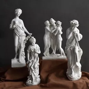Scultura vintage Le Tre Grazie, statua greca classica decorazione casa ufficio - Foto 1 di 9
