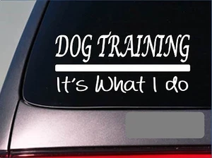 Entrenamiento de perros es lo que hago pegatina 8" calcomanía rescate *E250* schutzhund agilidad k9 - Imagen 1 de 1