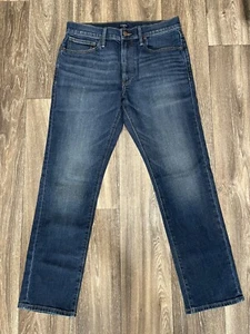 J Crew Mens Jeans Straight Fit Flex Dark Blue Denim AZ851, 31x30, New with Tags - Picture 1 of 4