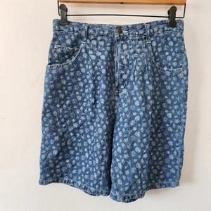 Pantaloncini donna vintage anni 90 Y2K Cherokee 8 vita alta mamma shorts nautici conchiglie - Foto 1 di 7