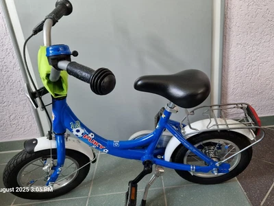Puky 12 Zoll Kinderfahrrad Alu Rahmen Puky blau mit Wimpel - Bild 1 von 4