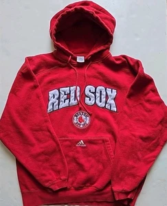 Vtg Boston Red Sox Hoodie Sweatshirt Mens XL Adidas Center Logo Y2K Pull Over - Picture 1 of 11