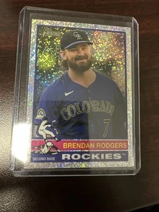 BRENDAN RODGERS 2025 TOPPS HERITAGE SILVER SPARKLE CHROME #293 COLORADO ROCKIES - Picture 1 of 2