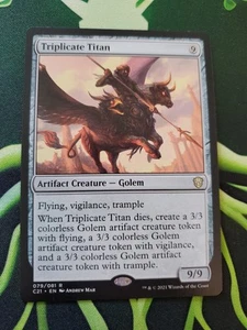 Magic The Gathering Triplicate Titan Commander Rare NM 2021 - Picture 1 of 6