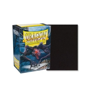 Dragon Shield Matte 100 Sleeves Black Regular Size Magic Pokémon Card Protection - Imagen 1 de 1