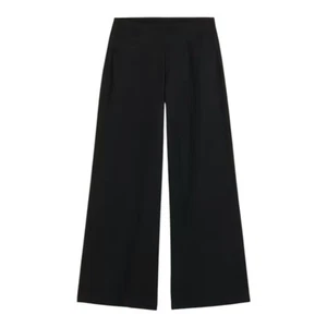 Pantalones de pierna súper ancha Pixie cintura alta negros azul marino antiguos medianos nuevos con etiquetas - Imagen 1 de 11