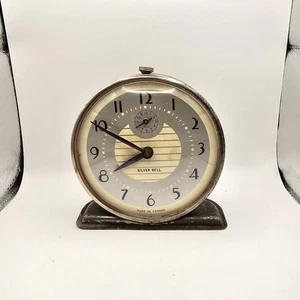 Rare Vintage Silver Bell Canada Alarm Clock - Working Condition - Picture 1 of 8