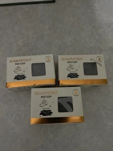 SEAMANTIKA Schlammseife mit Mineralien aus dem Toten Meer 4,1 Oz Ablaufdatum 10/29 (3 Stück Riegel) - Bild 1 von 3