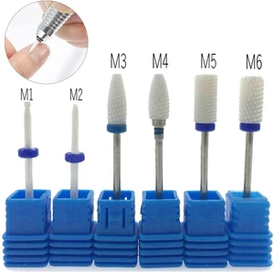 Pro Ceramic Nail Drill Bits Art Gel Pedicure Manicure Rotary Removal Burr Tools - Picture 1 of 18