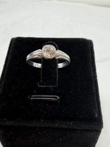 Antiker 585 Weißgold Ring m. Altschliffdiamant - GR: 54 - Bild 1 von 9