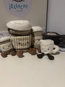 Jellycat Amuseables Coffees, Expresso, Coffee Cup, Coffee To Go & Bag Charm BNWT - Picture 1 of 24