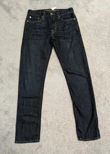 Pantalones de mezclilla American Eagle originales azules cónicos para hombre talla 30x34 algodón lavado oscuro nuevos con etiquetas  - Imagen 1 de 7