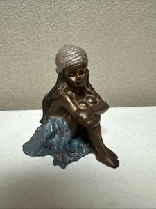 Statue Sculpture Demoiselle Romantique Style Art Deco Style Art Nouveau Bronze m - Picture 1 of 11