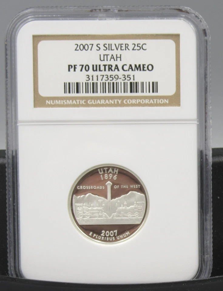 2007 S Utah Silver NGC PF 70 UCAM - Image 1 of 1