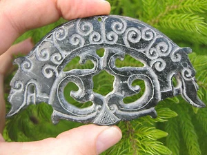 Chinesischer Jade Drachenbogen, undatiert - Bild 1 von 12