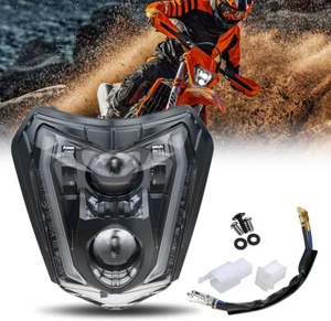 Dirt Bike LED Headlight DRL For EXC XCW 250 350 450 500 Enduro SMC R 690 2017-24 - Bild 1 von 11