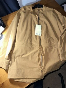 LULULEMON Cinch Waist Stretch Shirt Jacket Bold Beige Size X Large Water Repel - Picture 1 of 9