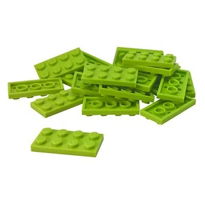 20 NEW LEGO Plate 2 x 4 Lime - Picture 1 of 1