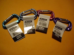 KEYRING/KEY/D-RING LOT OF (8) ANODIZED ALUMINUM - SPRING BELT CLIP/CHAIN/MUSTANG - Bild 1 von 1