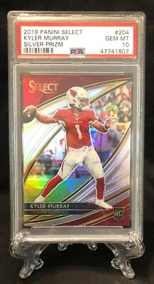 2019 Panini Select KYLER MURRAY Field Level Silver Prizm, PSA 10, Rookie Card RC - Image 1 of 2