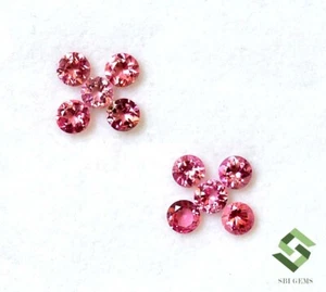 4 mm Natural Pink Tourmaline Round Cut 2.64 Cts Lot 10 Pcs Loose Gemstones - Picture 1 of 7