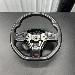 2019 SUBARU WRX STI OEM STEERING WHEEL W/ CONTROLS PIANO BLACK TRIM LEATHER - Picture 1 of 7