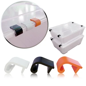 4er Verschluss passend für Ikea Samla Klarsichtbox 5L 11L 22L 45L 65L 130L Clips - Bild 1 von 17