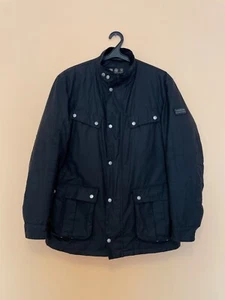 Barbour International Tourer Duke Wax Jacket Biker Men's Size: XL - Picture 1 of 16