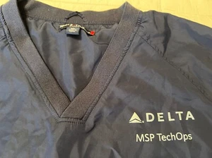 Vintage 2010 DELTA AIRLINES MSP TECHOPS PULLOVER JACKET SPORT TEK 3XL - Picture 1 of 7