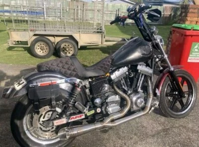 Escape personalizado apto para Harley Dyna FXD Super Glide 2006-2017 control delantero  Foto 1 de 4