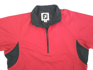Dryjoys by FootJoy 3/4 Sleeve Mens Windbreaker Vest Large Red