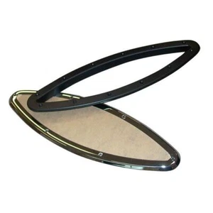 2x ORIFICIOS ELÍPTICOS PUERTO FIJO ACERO INOXIDABLE PARA BARCO CRUCERO, YATE - Imagen 1 de 1