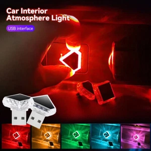 Mini USB LED Ambient Light Neon Atmosphere Lamp Decor Car Interior Accessories - Picture 1 of 33