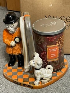 NIB 2017 YANKEE CANDLE BONEY BUNCH "BONEY HOLMES" LARGE JAR CANDLE HOLDER #15647 - Picture 1 of 10