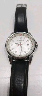 Epoch Mens Watch Luminous Indices And Hands New Battery Needs New Band  - Image 1 of 4