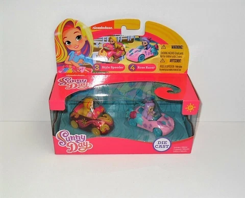 NICKELODEON SUNNY DAY DIE CAST STYLE SPEEDER & ROSE RACER NEW Cover