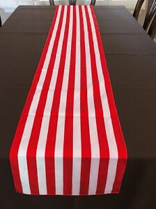 lovemyfabric Cotton 1 Inch Striped Print Table Runner For Party, Home Decor
