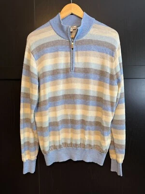 Peter Millar Men's 1/4 Zip Pullover Wool Linen Sweater XL Long Sleeves Golf - Image 1 of 4