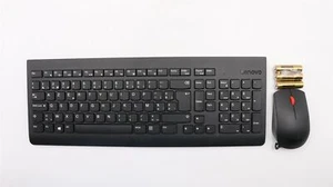 Lenovo ThinkStation P330 P340 Wireless Keyboard Mouse Belgian Black 01AH828 - Picture 1 of 2