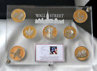 2010 Wall Street Silver 7oz. Gold/Platinum Plated Collection Mexico,US,UK,China