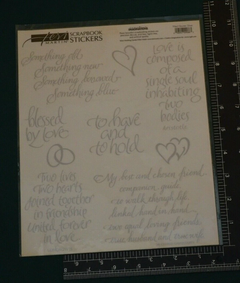 #4 ~Wedding Embellishment, Sticker   Cloud 9 / Keeping Memories alive & More - Image 1 of 1